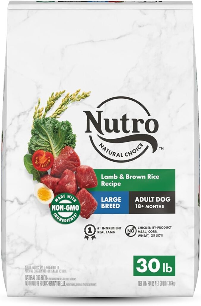 Dog food packet for blue german shepherd